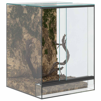 Terrarium with Storage Transparent 30 x 30 x 40 cm Glass