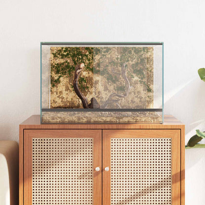 Terrarium with Storage Transparent 60 x 40 x 40 cm Glass