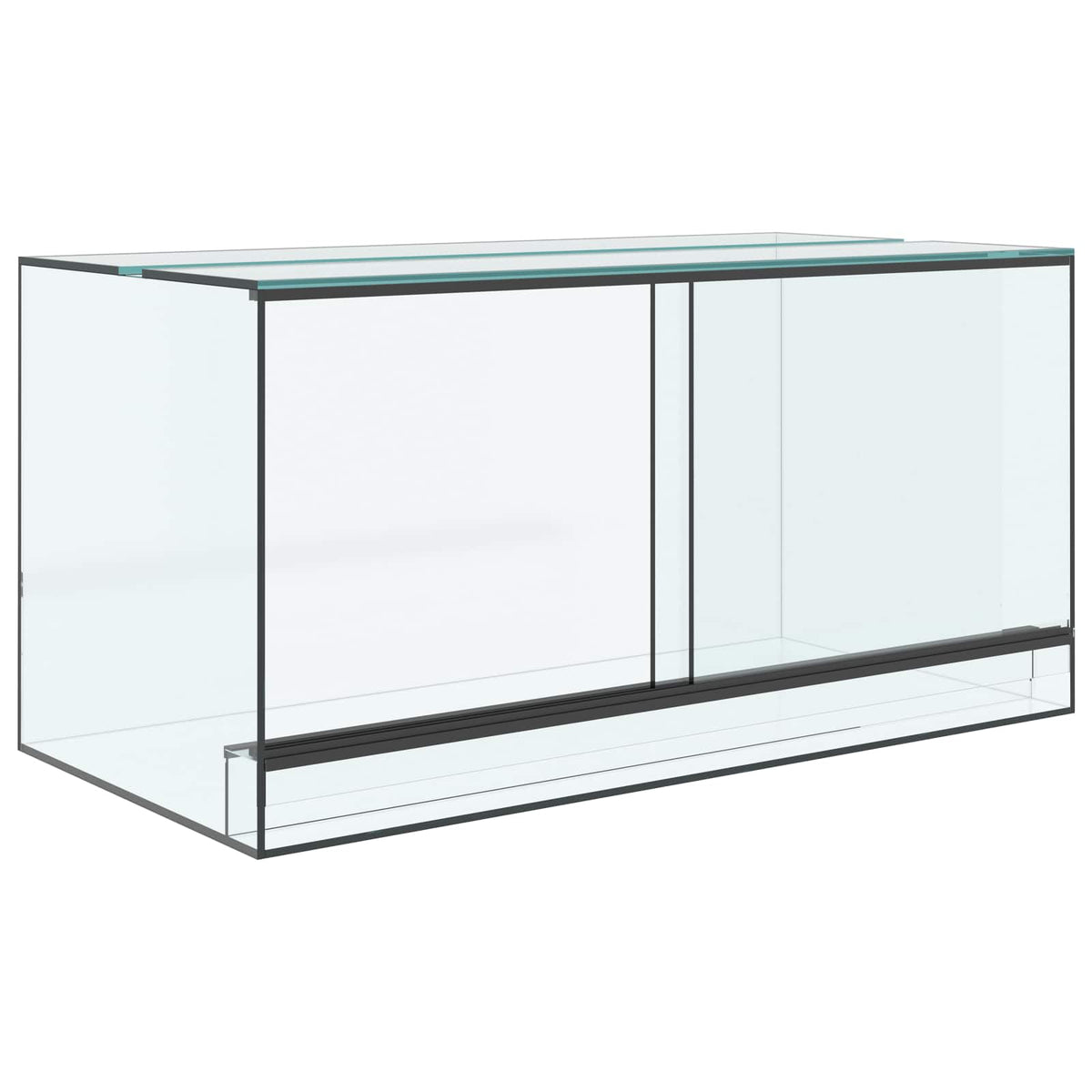 Terrarium with Storage Transparent 80 x 40 x 40 cm Glass