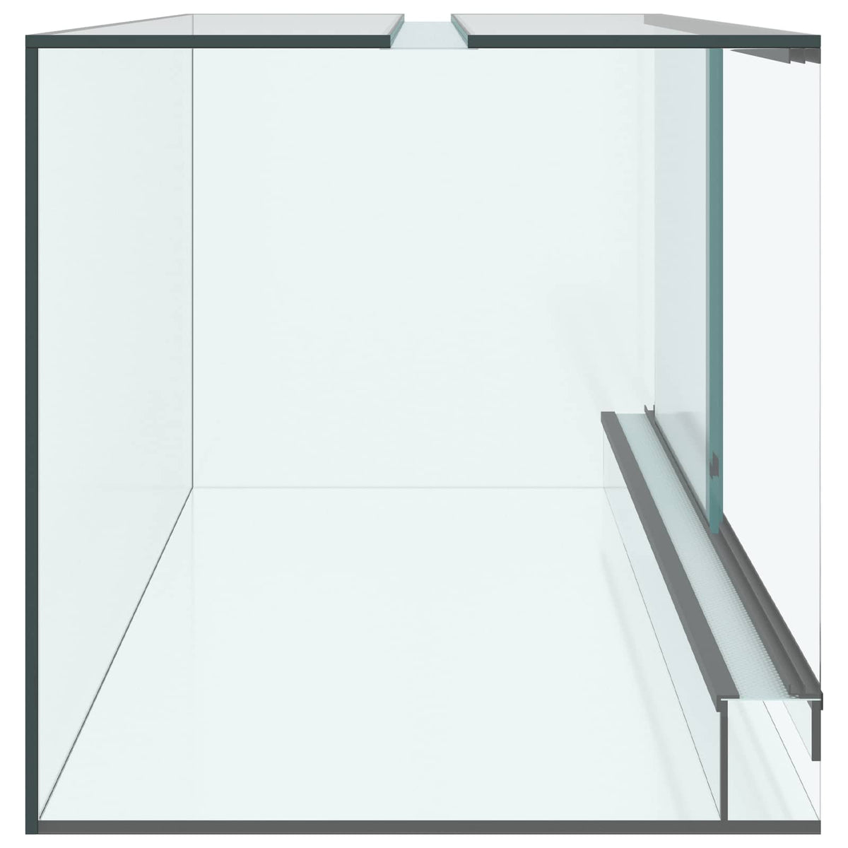 Terrarium with Storage Transparent 80 x 40 x 40 cm Glass