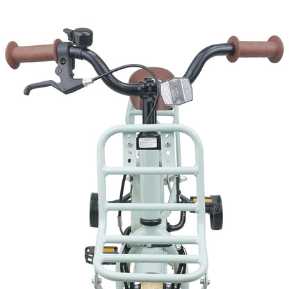 Kids Bike 14 Inches for 3-5 Years Old Light Green