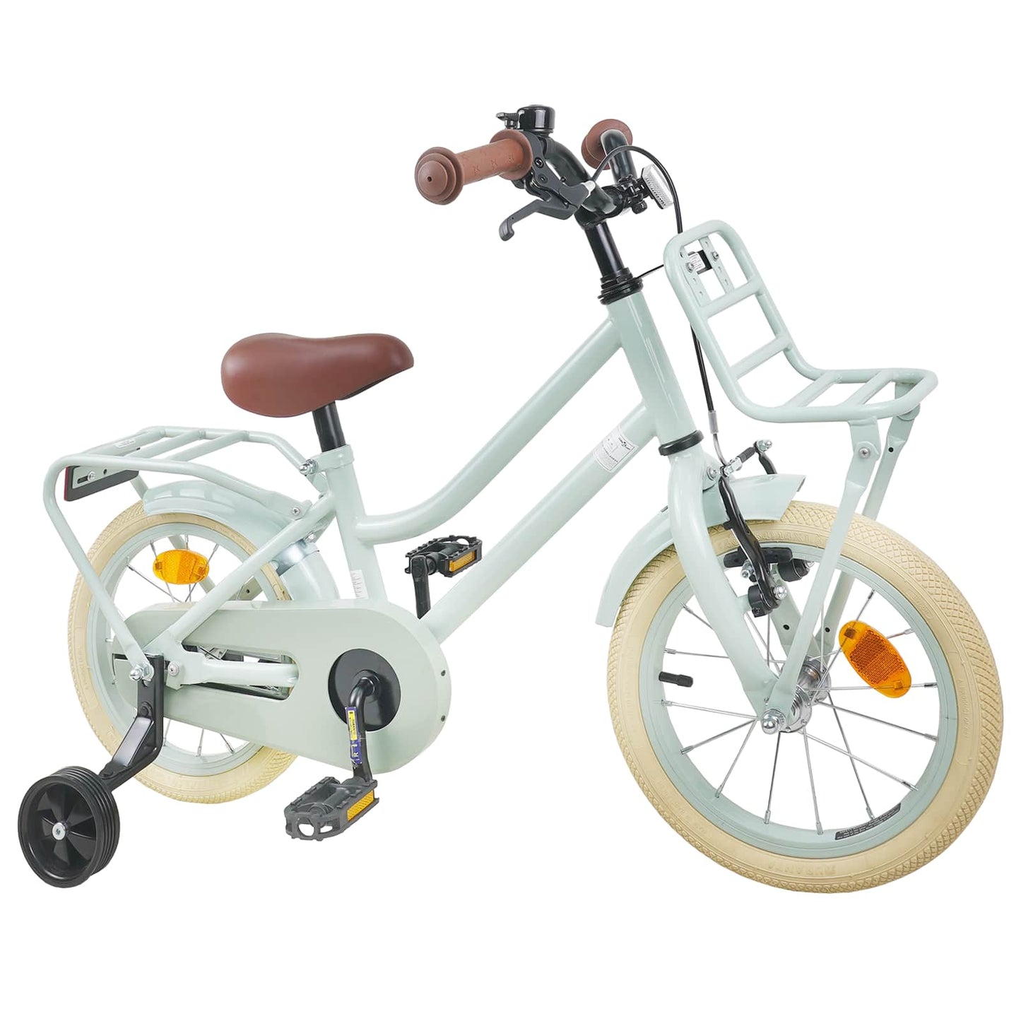 Kids Bike 14 Inches for 3-5 Years Old Light Green