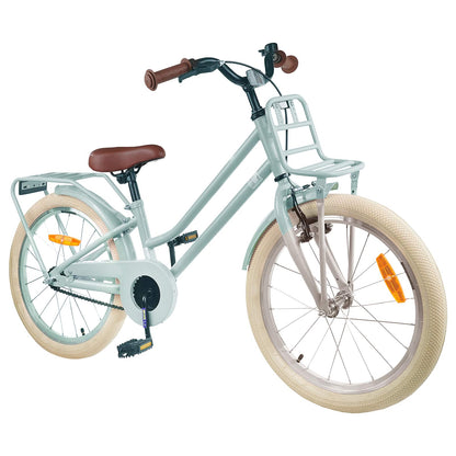 Kids Bike 18 Inches for 5-7 Years Old Light Green