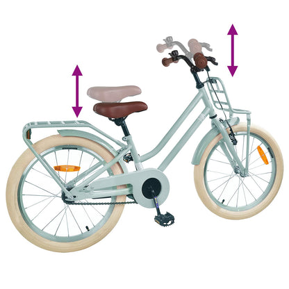 Kids Bike 18 Inches for 5-7 Years Old Light Green