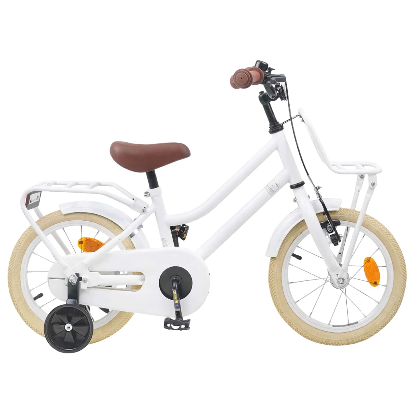 Kids Bike 14 Inches for 3-5 Years Old White