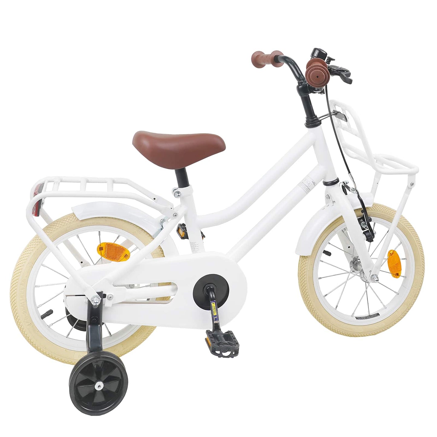 Kids Bike 16 Inches for 4-6 Years Old White