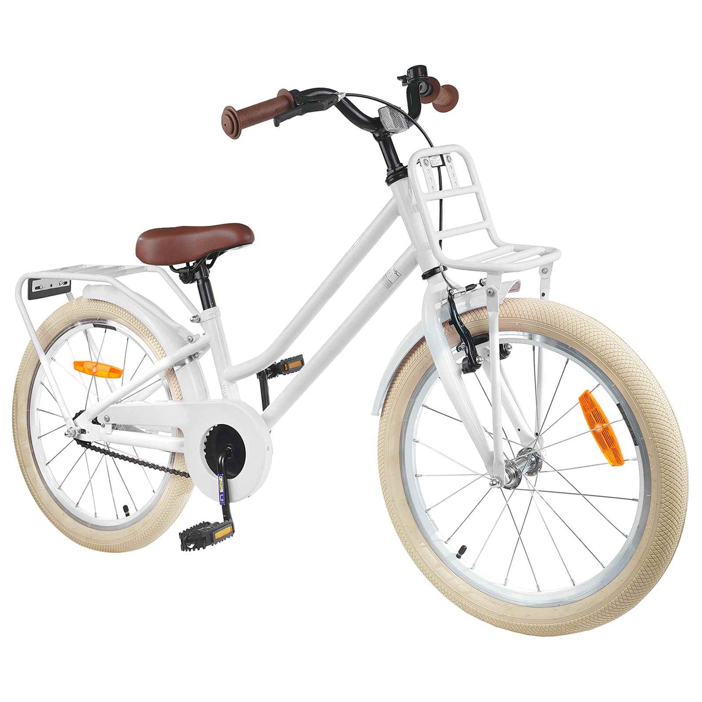 Kids Bike 18 Inches for 5-7 Years Old White
