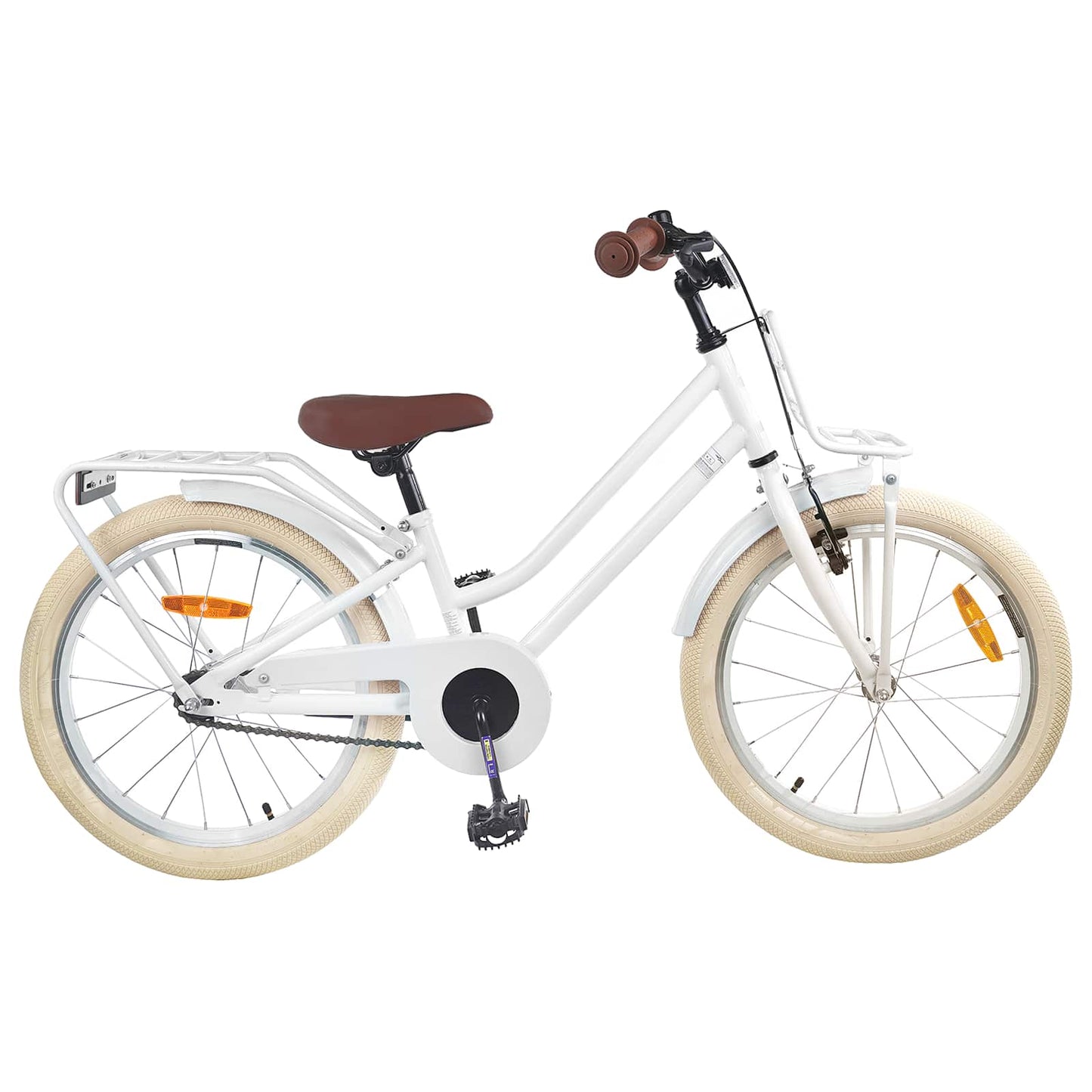 Kids Bike 18 Inches for 5-7 Years Old White