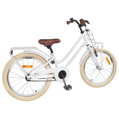 Kids Bike 20 Inches for 6-11 Years Old White