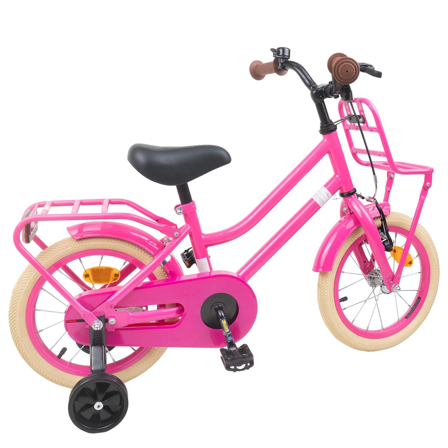 Kids Bike 12 Inches for 2-4 Years Old Dark Pink