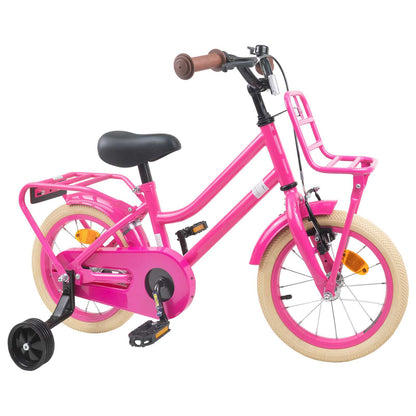 Kids Bike 14 Inches for 3-5 Years Old Dark Pink