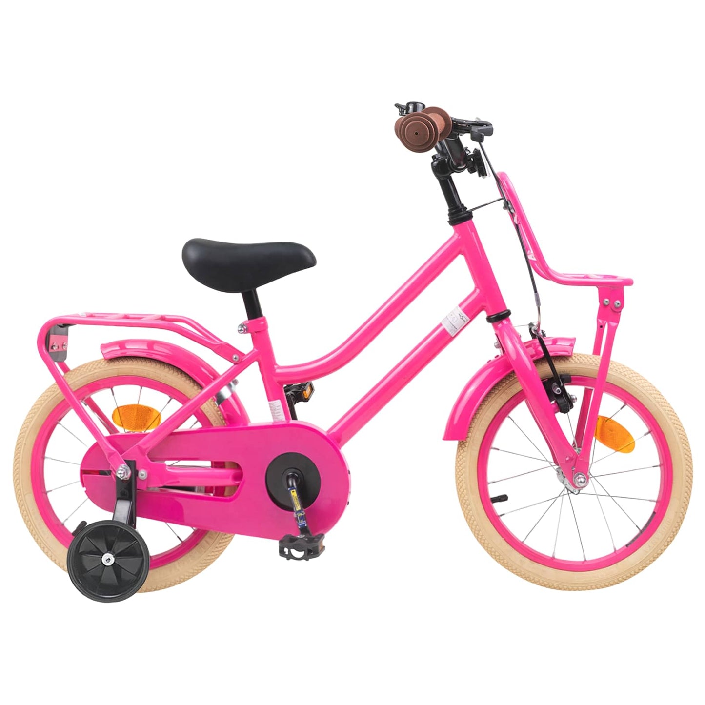 Kids Bike 14 Inches for 3-5 Years Old Dark Pink