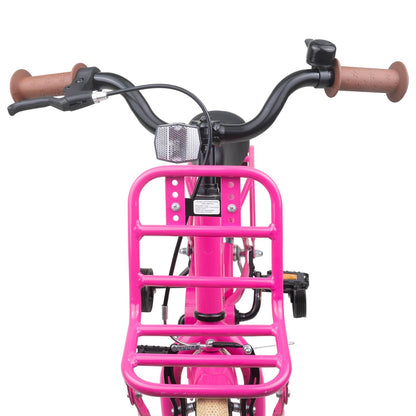 Kids Bike 16 Inches for 4-6 Years Old Dark Pink
