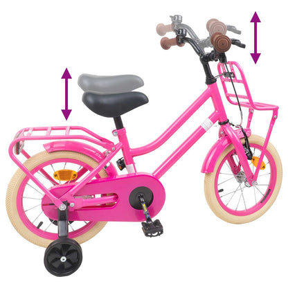 Kids Bike 16 Inches for 4-6 Years Old Dark Pink