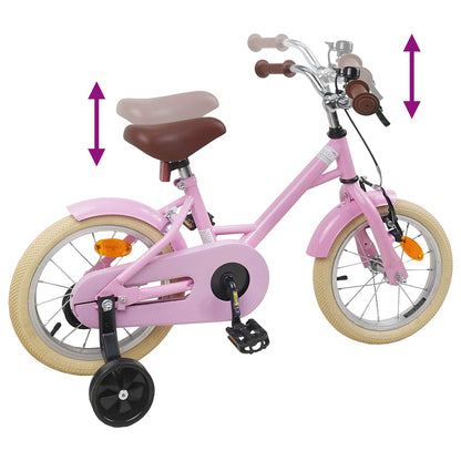 Kids Bike 12 Inches for 2-4 Years Old Light Pink