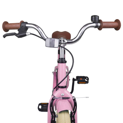 Kids Bike 18 Inches for 5-7 Years Old Light Pink