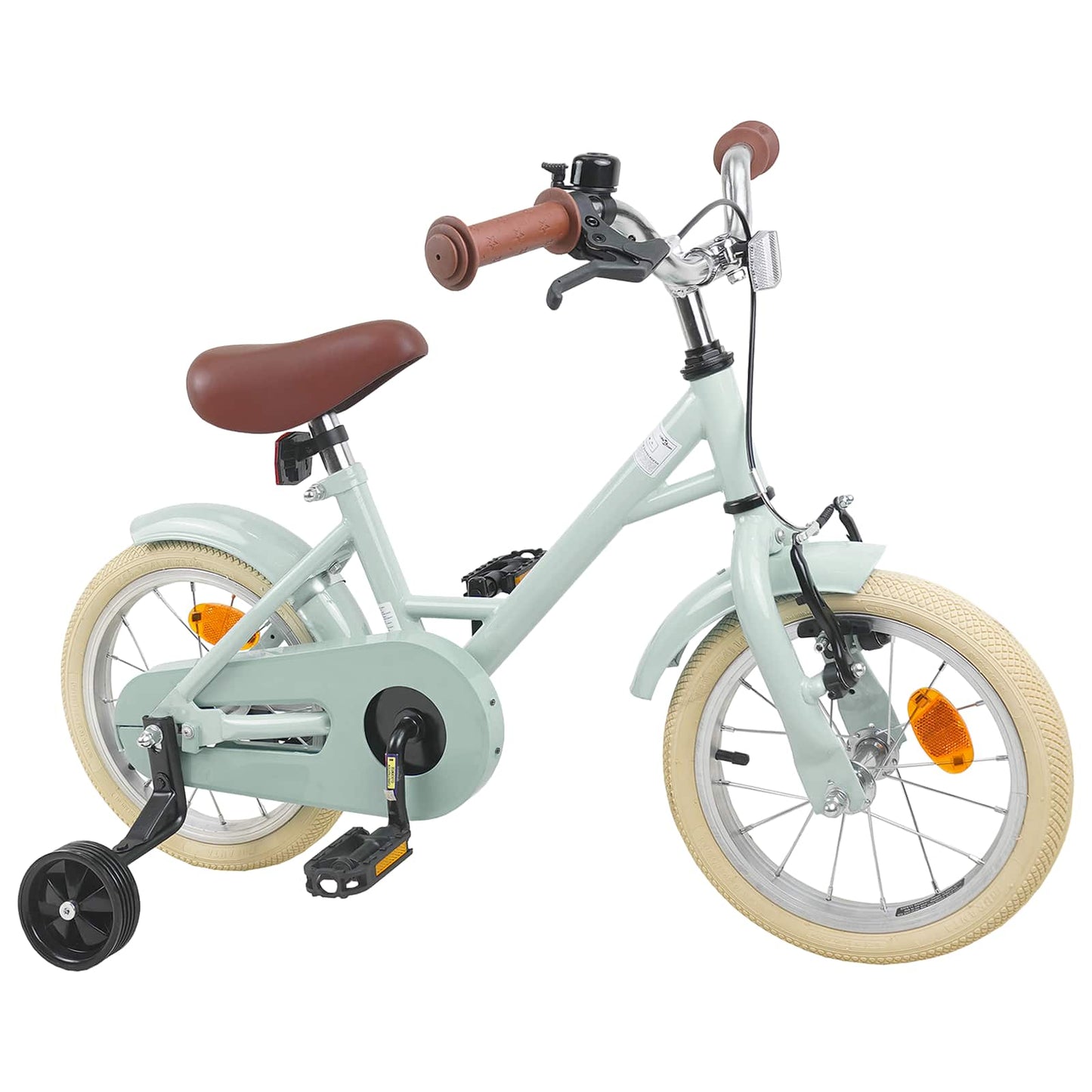 Kids Bike 14 Inches for 3-5 Years Old Light Green
