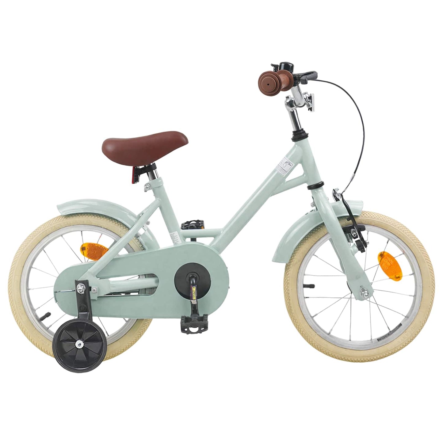 Kids Bike 14 Inches for 3-5 Years Old Light Green