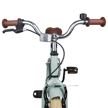 Kids Bike 18 Inches for 5-7 Years Old Light Green
