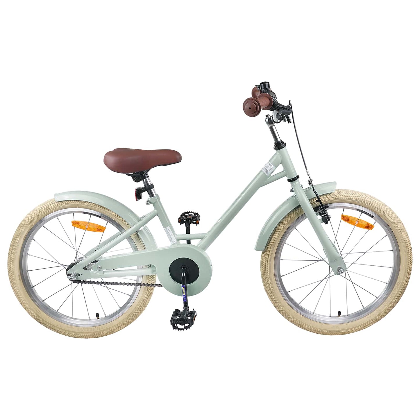 Kids Bike 18 Inches for 5-7 Years Old Light Green