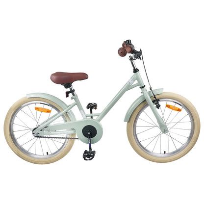 Kids Bike 18 Inches for 5-7 Years Old Light Green