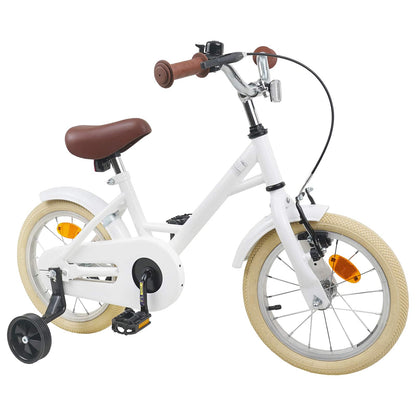 Kids Bike 12 Inches for 2-4 Years Old White