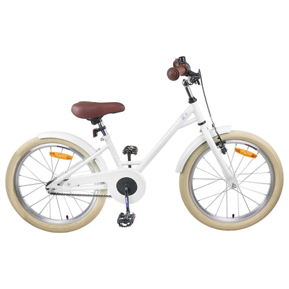 Kids Bike 18 Inches for 5-7 Years Old White