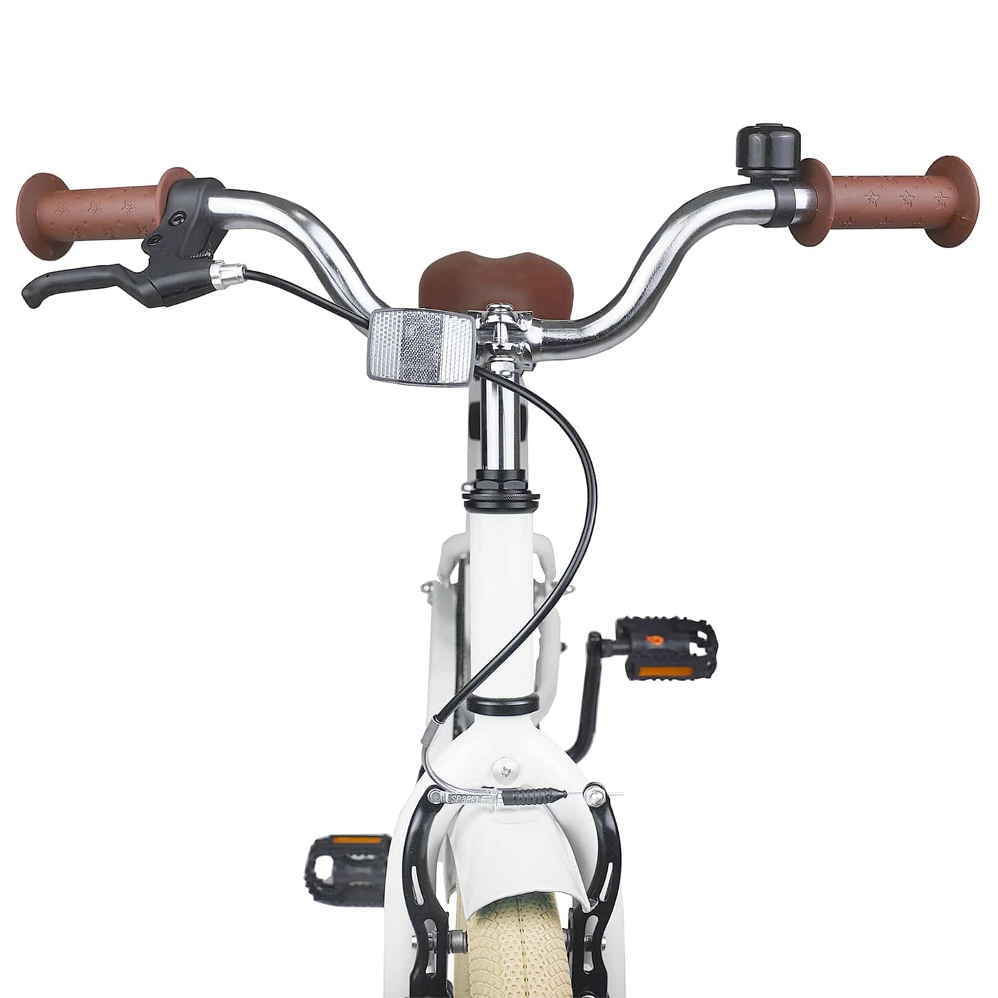 Kids Bike 22 Inches for 7-12 Years Old White