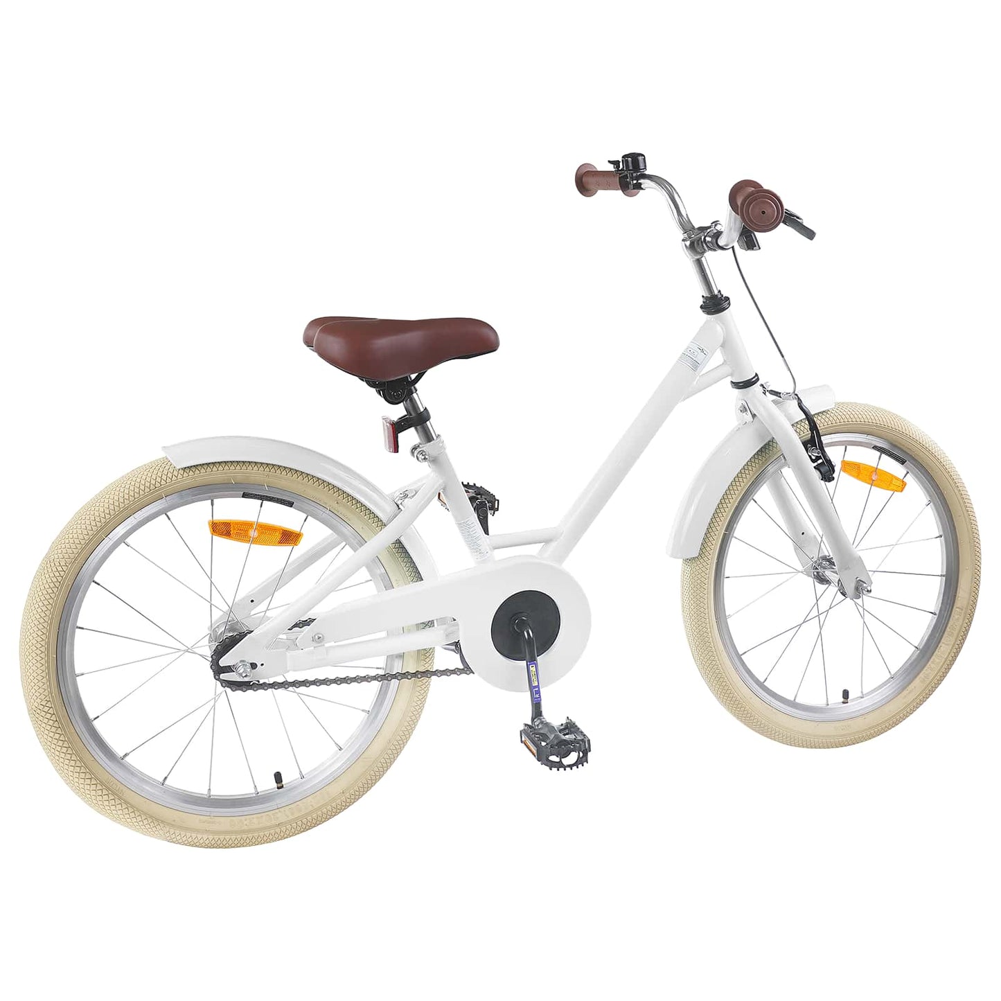 Kids Bike 22 Inches for 7-12 Years Old White