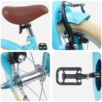 Kids Bike 14 Inches for 3-5 Years Old Light Blue