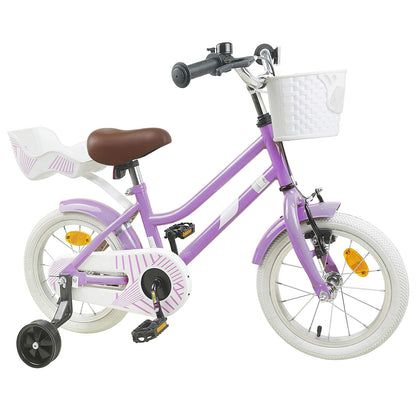 Kids Bike 12 Inches for 2-4 Years Old Purple