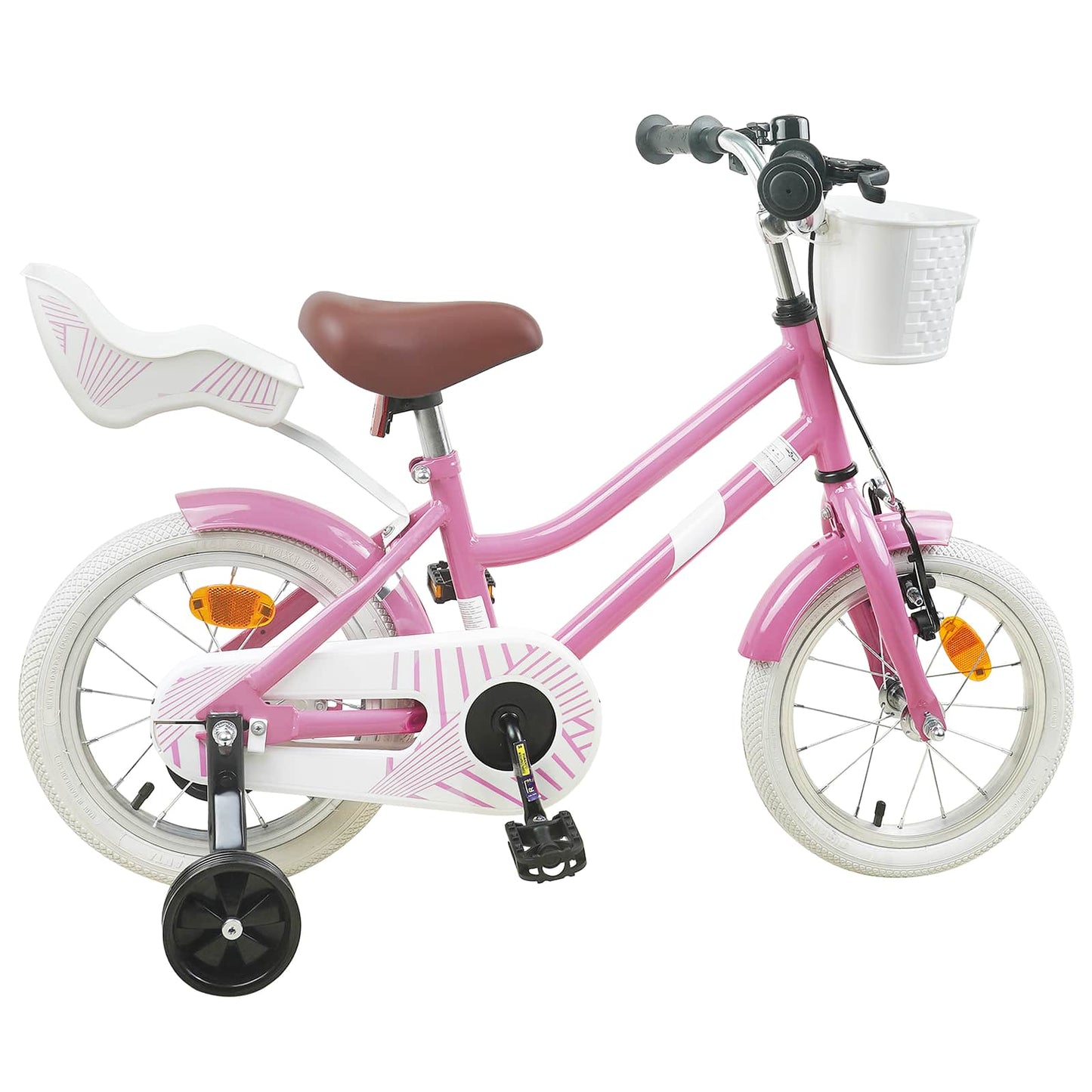 Kids Bike 16 Inches for 4-6 Years Old Light Pink
