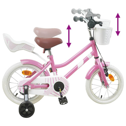 Kids Bike 16 Inches for 4-6 Years Old Light Pink