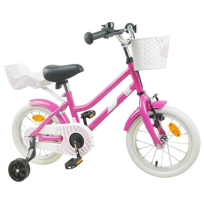 Kids Bike 12 Inches for 2-4 Years Old Dark Pink