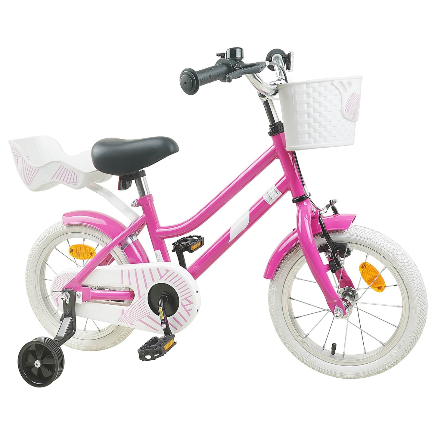 Kids Bike 14 Inches for 3-5 Years Old Dark Pink