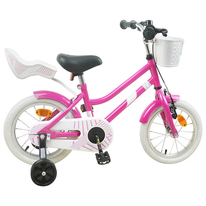 Kids Bike 14 Inches for 3-5 Years Old Dark Pink