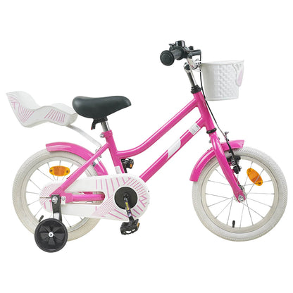 Kids Bike 14 Inches for 3-5 Years Old Dark Pink