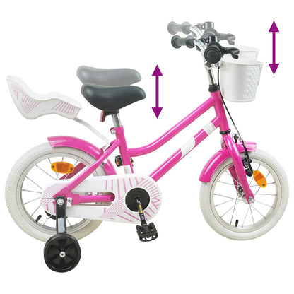 Kids Bike 16 Inches for 4-6 Years Old Dark Pink