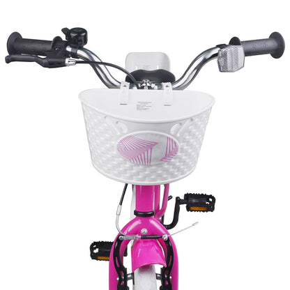 Kids Bike 18 Inches for 5-7 Years Old Dark Pink
