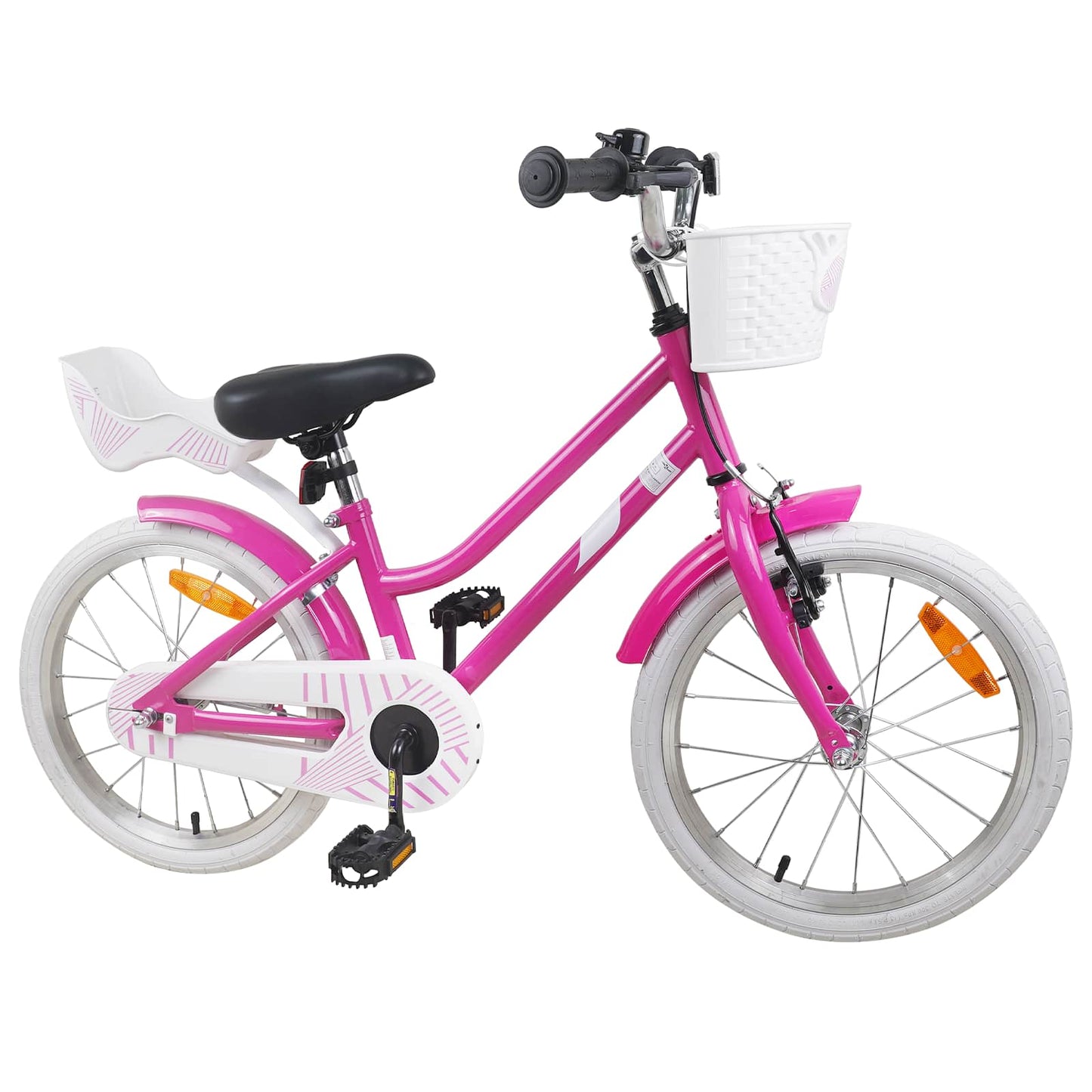 Kids Bike 18 Inches for 5-7 Years Old Dark Pink