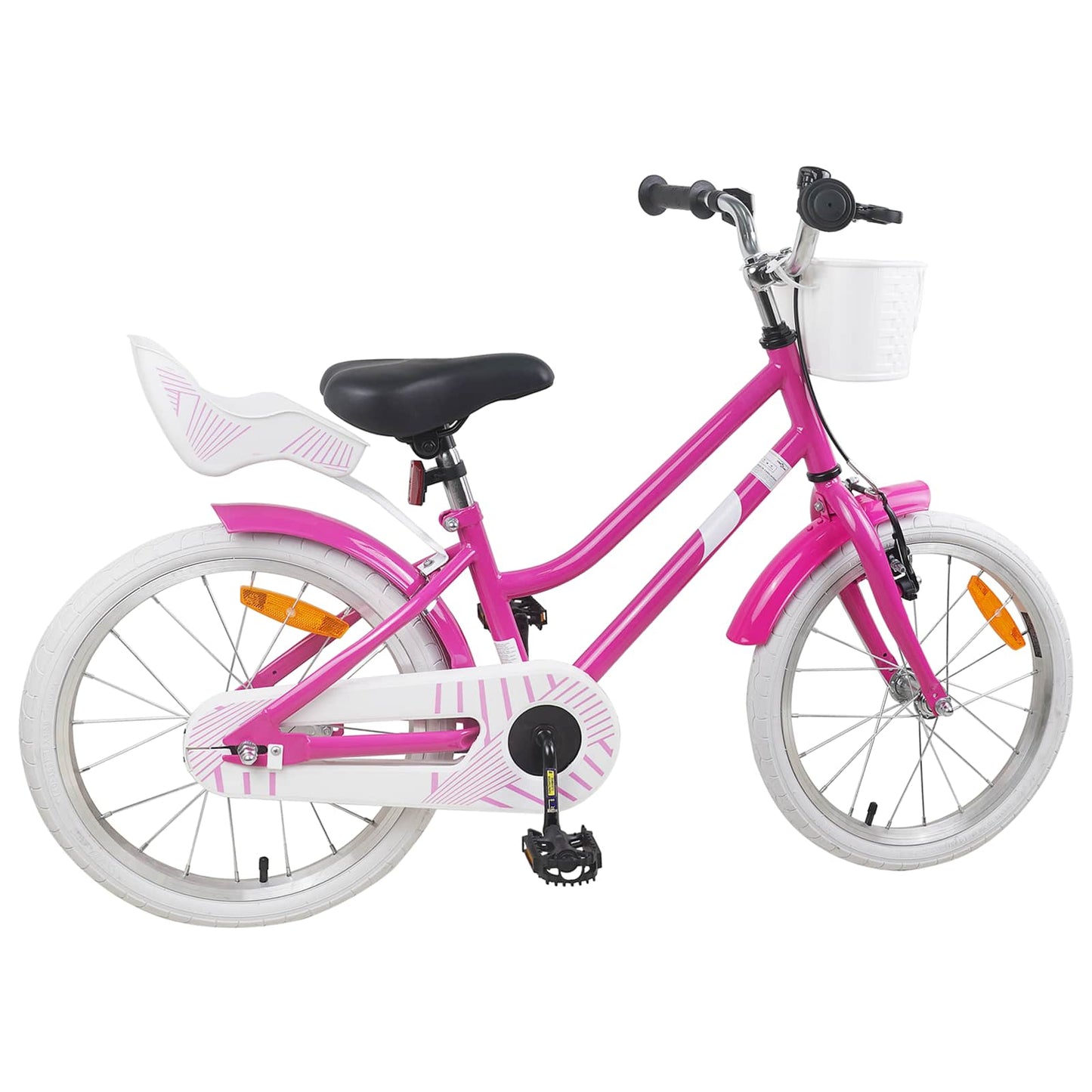 Kids Bike 18 Inches for 5-7 Years Old Dark Pink
