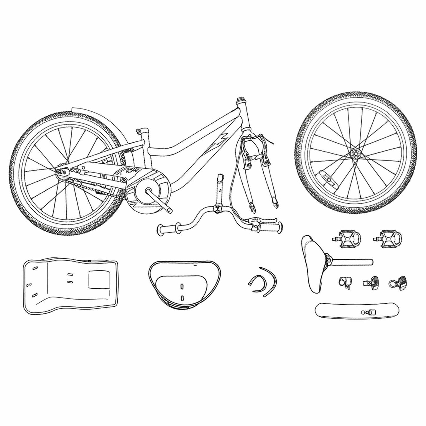 Kids Bike 18 Inches for 5-7 Years Old Dark Pink