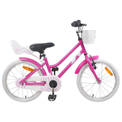Kids Bike 18 Inches for 5-7 Years Old Dark Pink