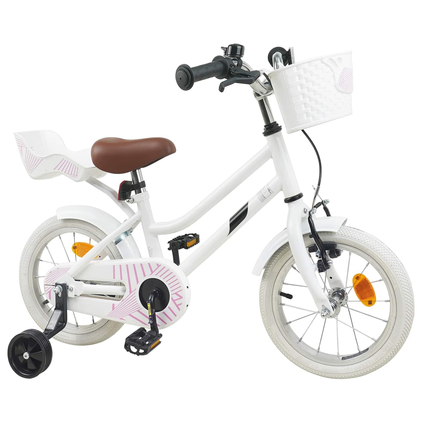 Kids Bike 12 Inches for 2-4 Years Old White