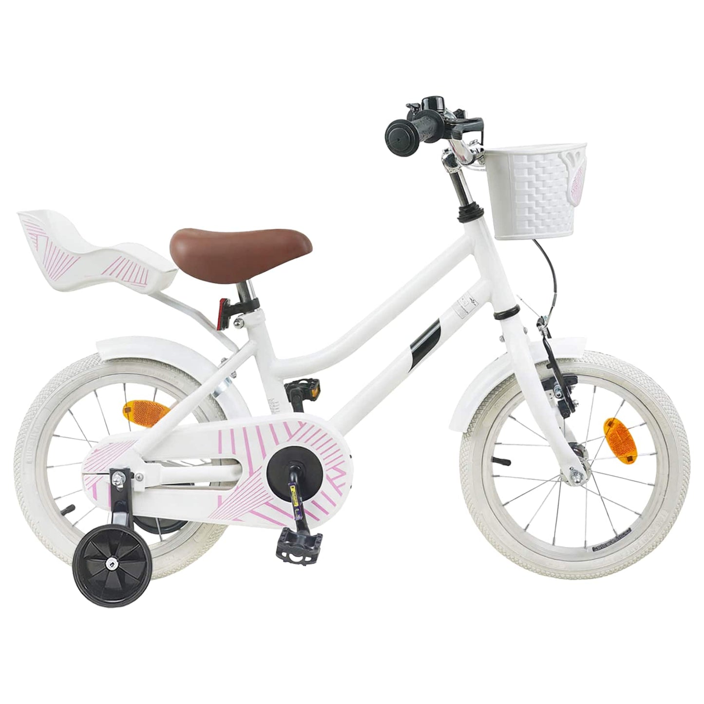 Kids Bike 12 Inches for 2-4 Years Old White