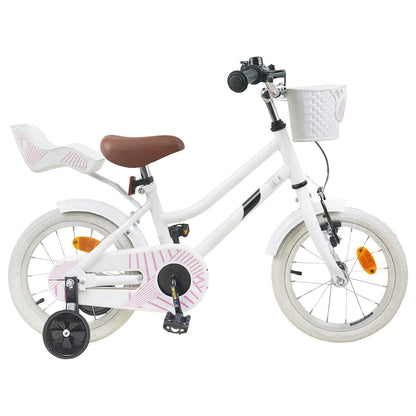 Kids Bike 12 Inches for 2-4 Years Old White