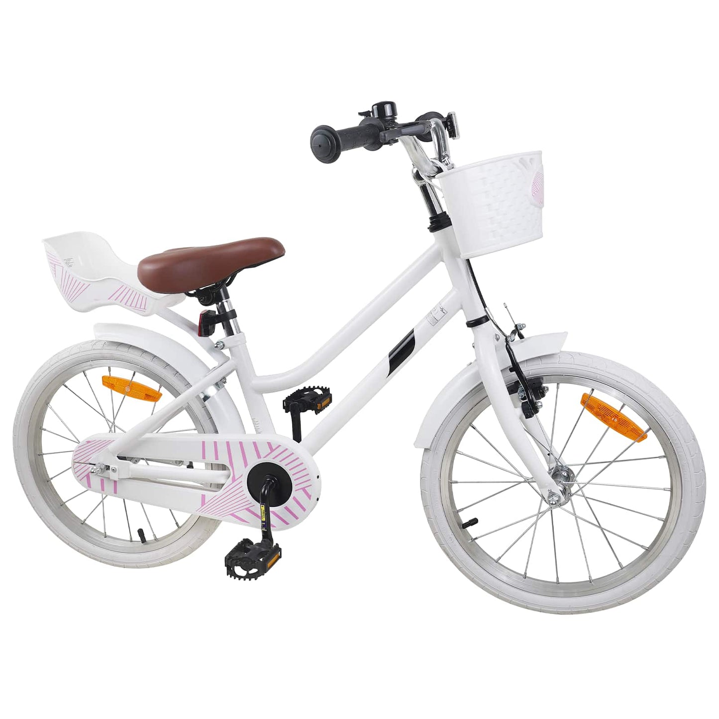 Kids Bike 18 Inches for 5-7 Years Old White