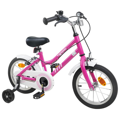 Kids Bike 14 Inches for 3-5 Years Old Pink White