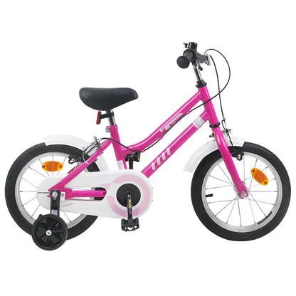 Kids Bike 14 Inches for 3-5 Years Old Pink White