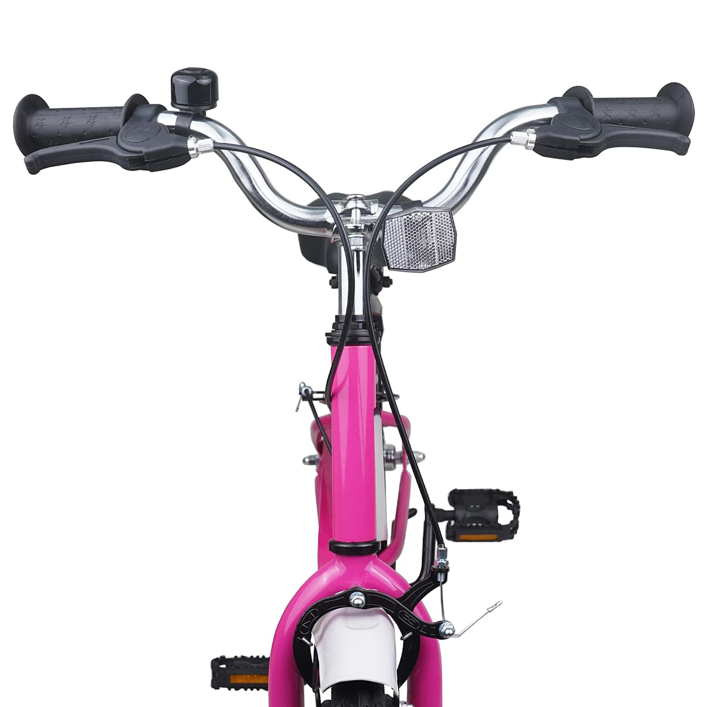 Kids Bike 18 Inches for 5-7 Years Old Pink White